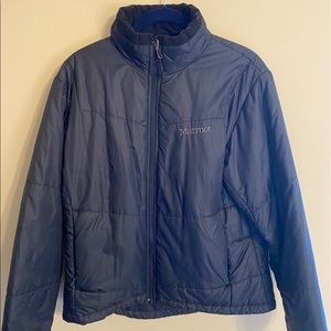 Marmot black puffy jacket